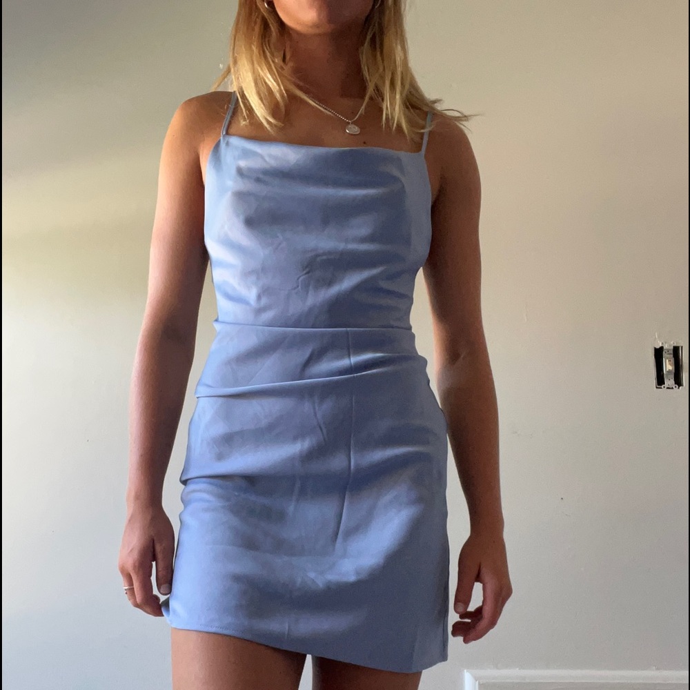 Urban outfitters cowl neck satin mini dress